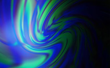 Koyu mavi vektör soyut parlak şablonu bulanıklaştırdı. Gradyan ile modern soyut çizim. Marka kitabı için zarif bir arkaplan.