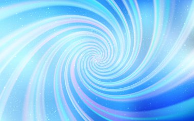 Kozmik yıldızlarla ışık Mavisi vektör düzeni. Parlak astronomik yıldızlı parlak renkli çizimler. Fütürist reklamlar ve kitapçıklar için şablon.