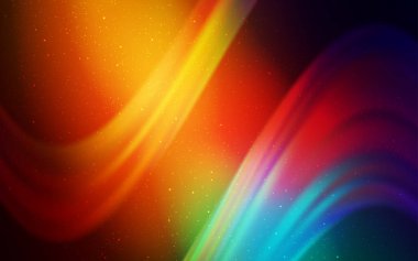 Kozmik Yıldızlar ile Dark Multicolor vektör düzeni. Parlak astronomik yıldızlar ile renkli Illustration Shining. Astroloji Web siteleri için desen.