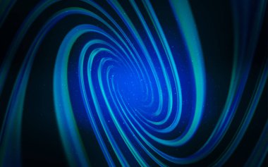 Kozmik yıldızlı koyu mavi vektör düzeni. Büyük Ayı yıldızlı modern soyut illüstrasyon. Fütürist reklamlar ve kitapçıklar için şablon.