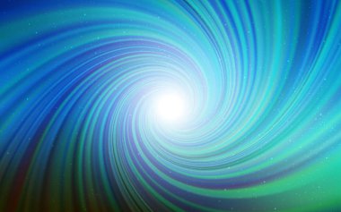 Astronomik yıldızlı koyu mavi vektör arkaplan. Renkli kozmik yıldızlı soyut çizimler. Astroloji web siteleri için desen.