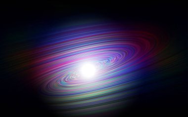 Koyu mavi, gece gökyüzü yıldızları ile kırmızı vektör deseni. Soyut şablonda gökyüzü yıldızlarıyla Shining Illustration. Kozmik arka planlar için şablon.