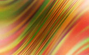 Gece gökyüzü yıldızları ile koyu turuncu vektör deseni. Galaksi yıldızları ile basit tarzda bulanık dekoratif tasarım. Astroloji Web siteleri için desen.