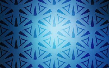 Üçgen biçiminde hafif BLUE vektör dokusu. Üçgen şekilli ışıltılı soyut çizimler. Reklamlar için desen.