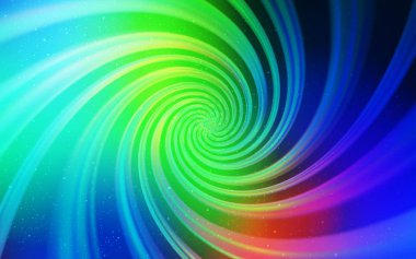 Açık mavi, uzay yıldızlı yeşil vektör şablonu. Büyük Ayı yıldızlı modern soyut illüstrasyon. Kozmik arkaplanlar için şablon.