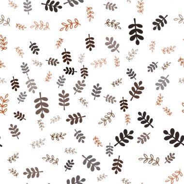 Yaprakları, dalları ile koyu kırmızı vektör Dikişsiz zarif desen.