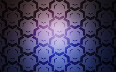 Açık pembe, bükülmüş çizgiler ile mavi vektör arka plan. Renkli çizgiler, şekiller ile bir örnek. Cep telefonu ekranları için şablon.