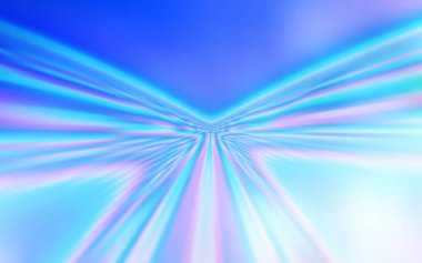 Kavisli çizgiler ile açık mavi vektör deseni. Alaycı hatları ile glitter soyut illüstrasyon. Web siteniz için soyut tasarım.