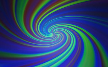 Açık mavi, alaycı hatları ile yeşil vektör düzeni. Degrade ile basit tarzda renkli Illustration. Cep telefonu ekranları için şablon.