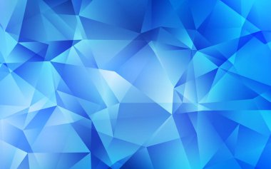 Açık mavi vektör degrade üçgenler şablonu. Üçgenler ile renkli Illustration Shining. İş tasarımınız için yepyeni bir stil.