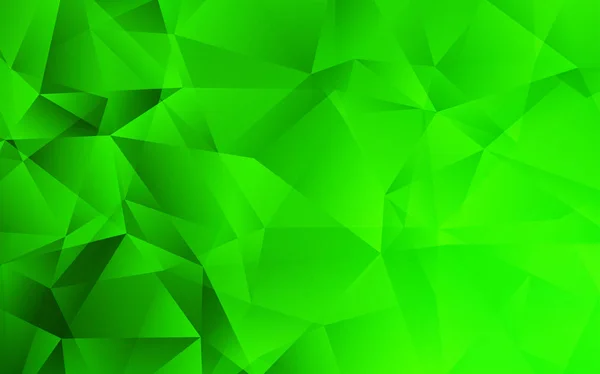 Hellgrünes Vektorpolygonalmuster Ein Muster Mit Polygonalen Formen Brandneues Design Für — Stockvektor