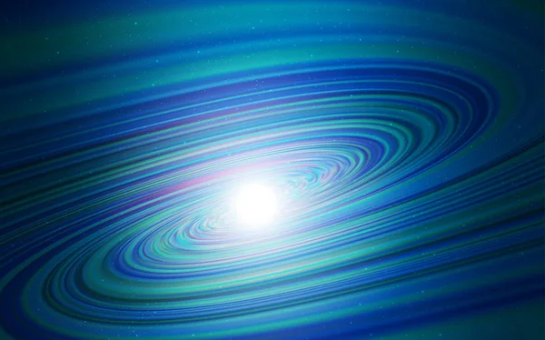 Koyu mavi uzay yıldızlı vektör şablonu. Bulanık dekoratif tasarım galaksi yıldızlarıyla basit bir stilde. İş ilanınız için akıllı tasarım.