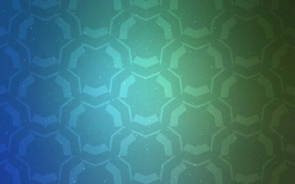 Light Blue Green Vector Layout Bent Lines Glitter Abstract Illustration — Stock Vector