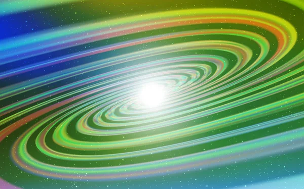 浅蓝色 绿色矢量与宇宙恒星的布局 模糊的装饰设计与银河之星的简约风格 天文学网站的模式 — 图库矢量图片