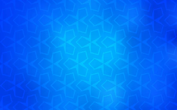 Lichtblauw Vector Patroon Vierkante Stijl Abstracte Gradiënt Afbeelding Met Rechthoeken — Stockvector