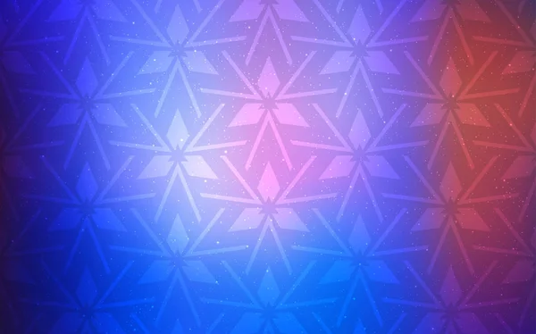 Bleu Clair Texture Vectorielle Rouge Avec Style Triangulaire Design Décoratif — Image vectorielle
