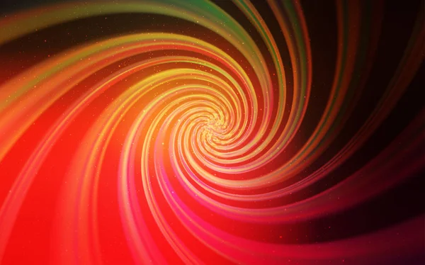 Koyu kırmızı, gece gökyüzü yıldızlar ile sarı vektör deseni.