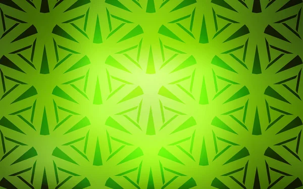 Açık yeşil, çizgiler, üçgenler ile sarı vektör düzeni. Üçgenler ile soyut degrade çizim. Reklamlarınız için akıllı tasarım.