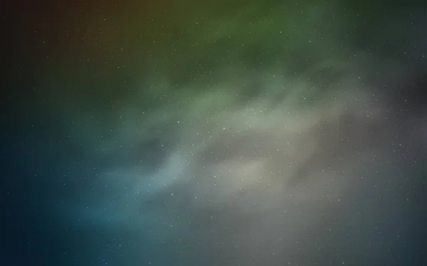 Hellblaue Grüne Vektorschablone Mit Raumsternen Raumsterne Auf Verschwommenem Abstrakten Hintergrund — Stockvektor