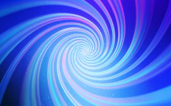 Rose Clair Agencement Vectoriel Bleu Avec Étoiles Cosmiques Illustration Colorée — Image vectorielle