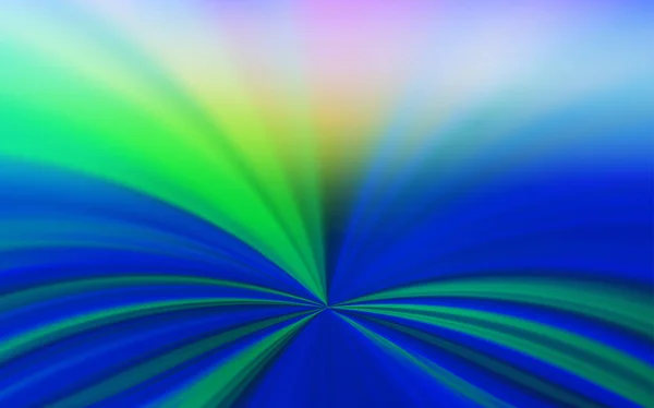 Hellblauer Grüner Vektor Verschwimmt Helles Muster Abstrakte Farbenfrohe Illustration Mit — Stockvektor