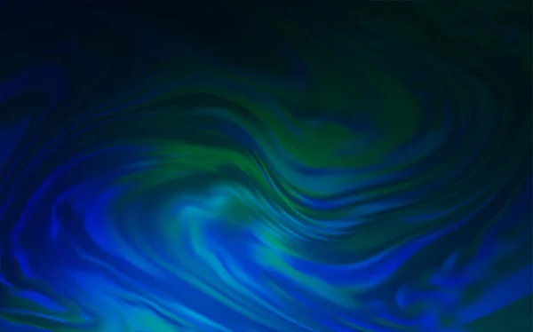 Donkerblauw Groen Vector Wazig Patroon Een Geheel Nieuwe Gekleurde Illustratie — Stockvector