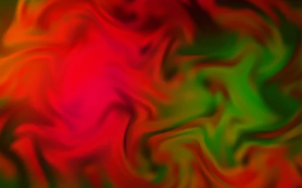 Dark Green Red Vector Blurred Bright Texture Modern Abstract Illustration — Stock Vector