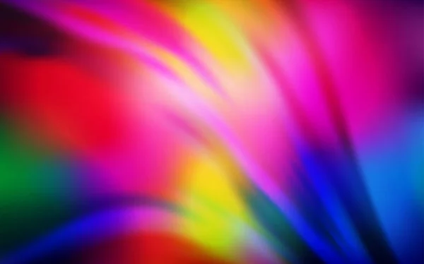 Dunkler Mehrfarbiger Vektor Glänzend Abstrakter Hintergrund Farbenfrohe Abstrakte Illustration Mit — Stockvektor