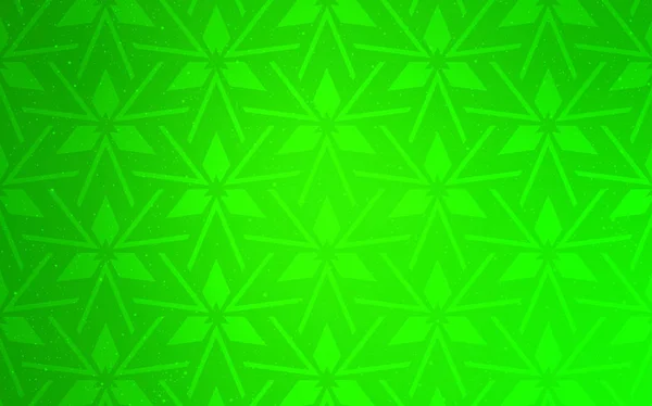 Padrão Vetorial Verde Claro Com Estilo Poligonal Glitter Ilustração Abstrata — Vetor de Stock