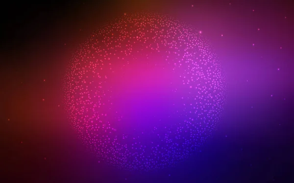 Dunkelblauer, roter Vektorhintergrund mit Galaxiensternen. — Stockvektor