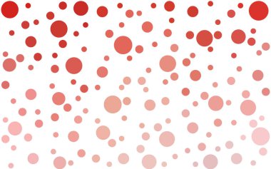 Açık kırmızı vektör şablonu çevrelerle. Kabarcıklar ile soyut tarzda bulanık dekoratif tasarım. Afiş için tasarım, Web sitelerinin Banner.