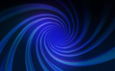 Kozmik yıldızlı koyu mavi vektör düzeni. Soyut şablonda gökyüzü yıldızlarıyla parlayan illüstrasyon. Astronomi web siteleri için desen.