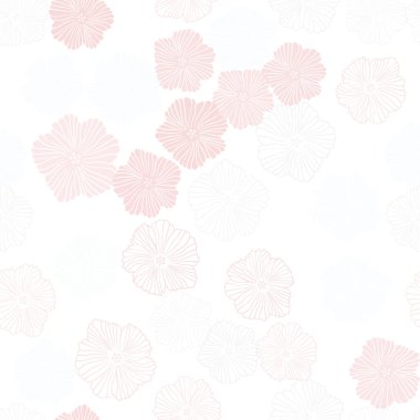 Çiçekler ile açık turuncu vektör Dikişsiz zarif duvar kağıdı. Beyaz arka planda gradyan ile çiçekler. Tekstil, kumaş, duvar kağıtları için tasarım.