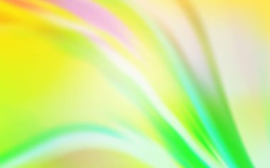 Açık yeşil, sarı vektör modern zarif düzeni. Bulanıklık tarzında tamamen yeni renkli bir çizim. Cep telefonu için arka plan.