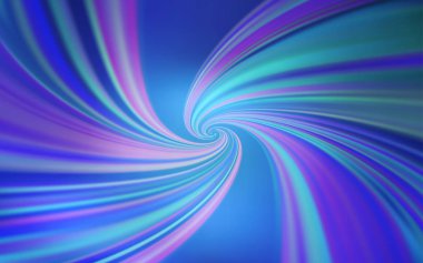 Kavisli çizgiler ile açık mavi vektör düzeni. Degrade ile soyut tarzda renkli Illustration. Cep telefonu ekranları için şablon.