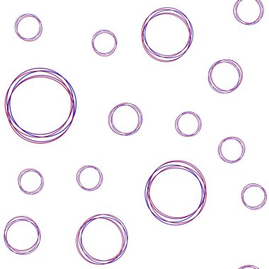 Açık mavi, kırmızı vektör kesintisiz zemin noktalarla. Renkli gradyan ile soyut arka planda bulanık kabarcıklar. Moda kumaş, duvar kağıtları için desen.