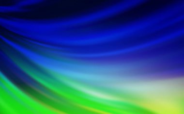 Açık mavi, yeşil vektör soyut düzeni. Gradyan ile zarif parlak bir çizim. Marka kitabı için zarif arka plan.