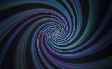 Koyu mavi uzay yıldızlı vektör şablonu. Bulanık dekoratif tasarım galaksi yıldızlarıyla basit bir stilde. İş ilanınız için akıllı tasarım.