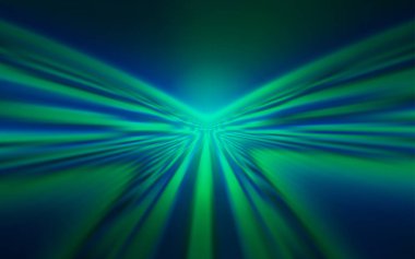 Açık mavi, alaycı hatları ile yeşil vektör arka plan. Degrade çizgiler ile renkli soyut Illustration. Reklamınız, kitapçıklar, broşürler için yeni bir doku.