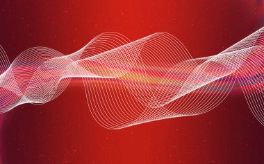 Açık Kırmızı vektör parlak şablonu bulanıklaştırdı.