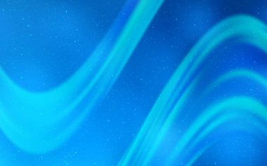 Samanyolu yıldızlı açık mavi vektör dokusu. Bulanık dekoratif tasarım galaksi yıldızlarıyla basit bir stilde. Astroloji web siteleri için desen.