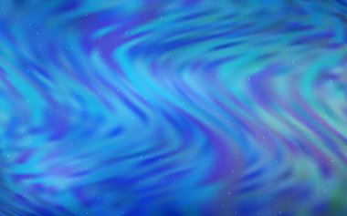 Kozmik yıldızlarla ışık Mavisi vektör düzeni. Büyük Ayı yıldızlı modern soyut illüstrasyon. Astroloji web siteleri için desen.