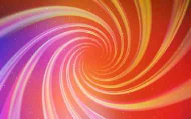 Açık mavi, Samanyolu yıldızlarıyla sarı vektör dokusu. Parlak astronomik yıldızlar ile renkli Illustration Shining. Astronomi Web siteleri için desen.