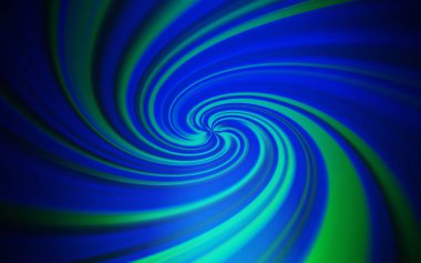 Bükülmüş çizgileri olan koyu mavi vektör dokusu. Çağdaş gradyan soyut çizgileri olan çizimler. Web siteniz için soyut tasarım.