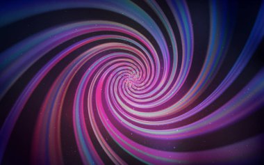 Kozmik Yıldızlar ile koyu mor vektör düzeni. Galaksi yıldızları ile basit tarzda bulanık dekoratif tasarım. Astronomi Web siteleri için desen.