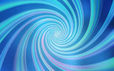 Samanyolu yıldızlı açık mavi vektör dokusu. Parlak astronomik yıldızlı parlak renkli çizimler. Astroloji web siteleri için desen.