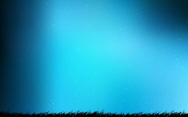 Kozmik Yıldızlar ile açık mavi vektör düzeni.