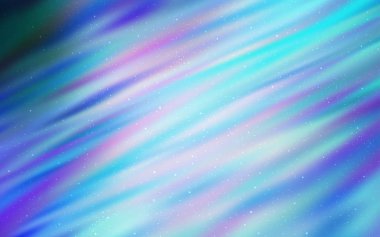 Açık pembe, Samanyolu yıldızlı mavi vektör dokusu. Soyut şablonda gökyüzü yıldızlarıyla parlayan illüstrasyon. Astronomi web siteleri için desen.