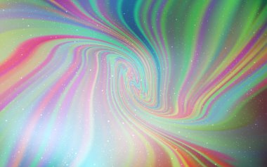 Açık yeşil, gece gökyüzü yıldızları ile kırmızı vektör deseni. Büyük Dipper yıldızları ile modern soyut Illustration. Astronomi Web siteleri için desen.