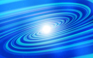 Gece gökyüzü yıldızlı açık mavi vektör deseni. Renkli kozmik yıldızlı soyut çizimler. Astronomi web siteleri için desen.